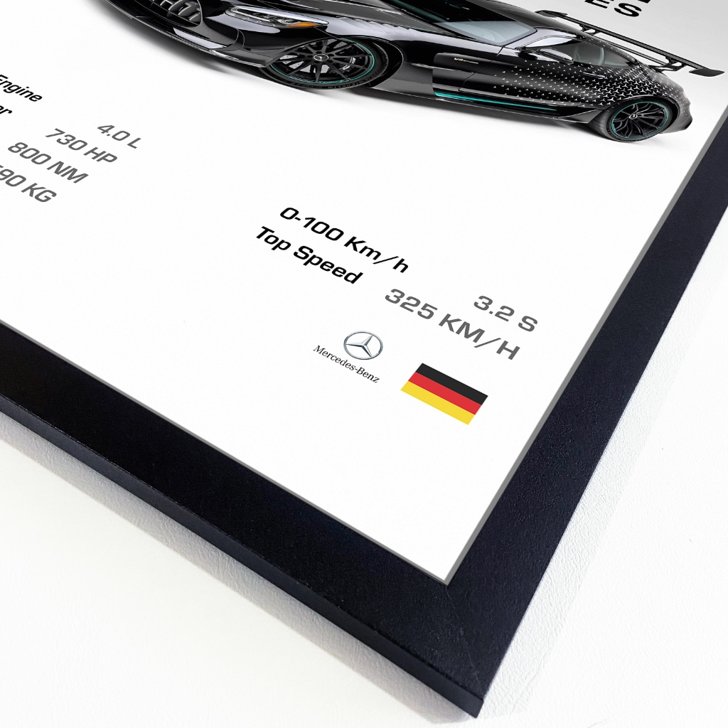 Mercedes AMG GT Black Series - Poster 40x60cm