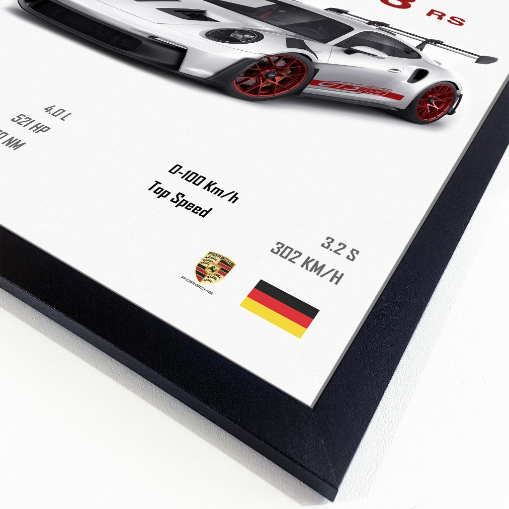 Porsche - 911 GT3 rs - Poster 34x44cm