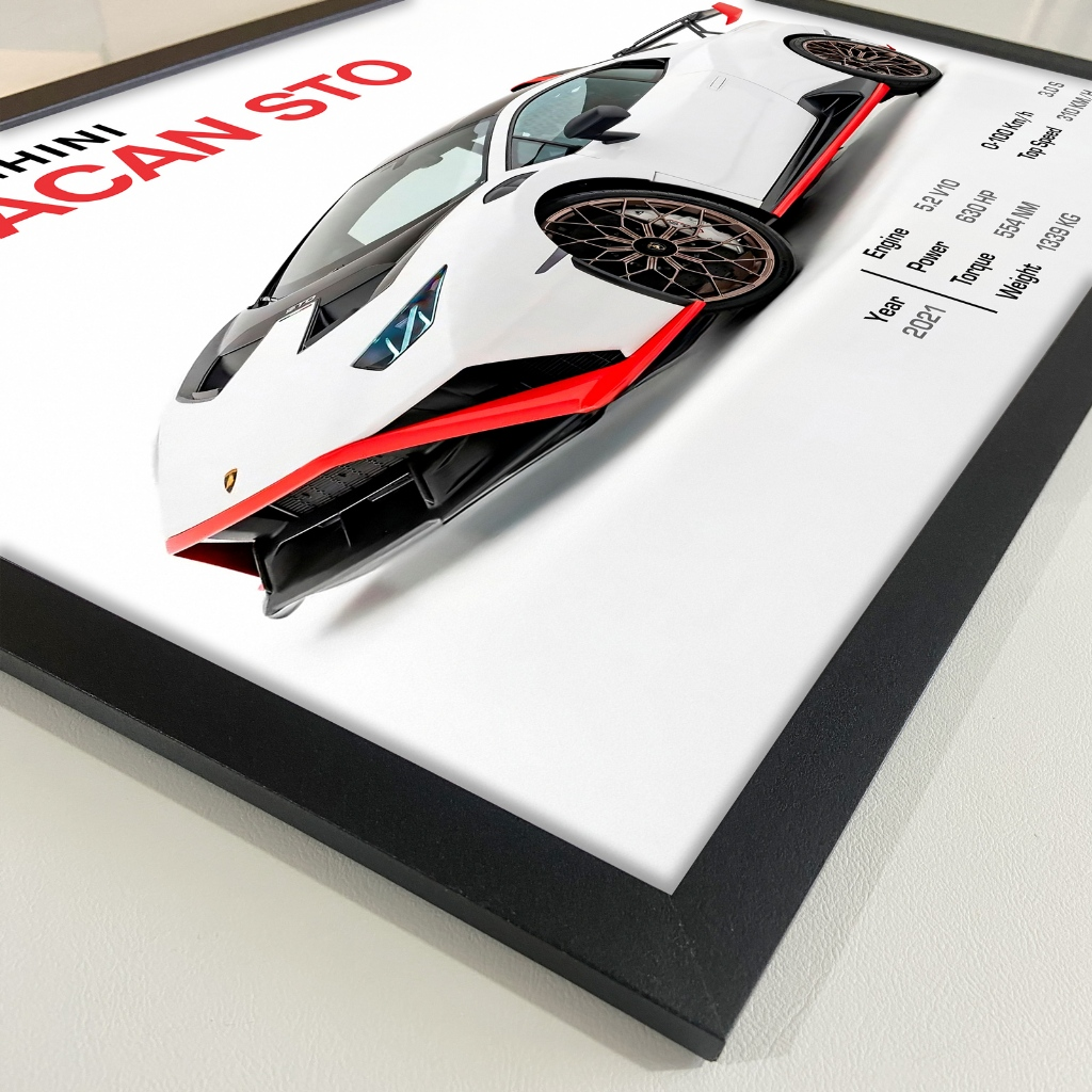 Lamborghini Huracan STO Poster 60x40cm