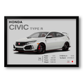Honda Civic Type R Poster 60x40cm