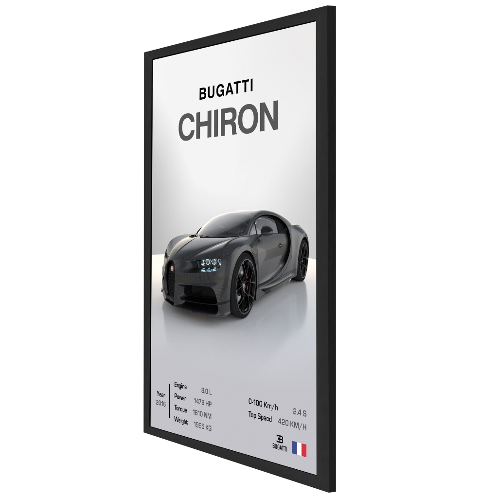Bugatti Chiron - Poster 40x60cm