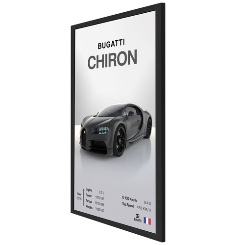 Bugatti Chiron - Poster 40x60cm